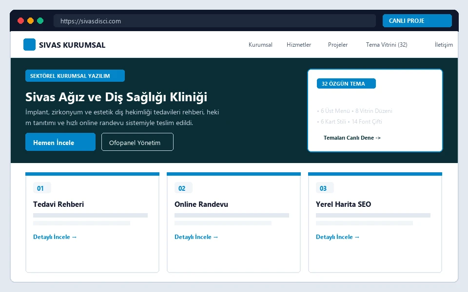 Sivas Ağız ve Diş Sağlığı Kliniği